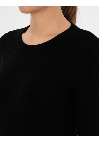 Pierre Cardin Kadın Siyah Kazak /triko 50316334-vr046 Siyah