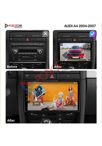 Audi A4 Android Newfron 4 64 Gb Ram Kablosuz Carply