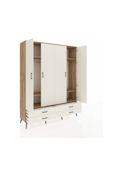 Hyperion Gardrop 6 Raflı 4 Çekmeceli 2 Askılı 176x44x221 Çam-aytaşı Aytaşı Hyperion Gardrop 6 Raflı 4 Çekmeceli 2 Askılı 176x44x221 Çam-aytaşı Aytaşı