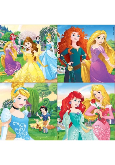 Educa 12+16+20+25 Parça Disney Prensesler Puzzle Taşıma Çantalı