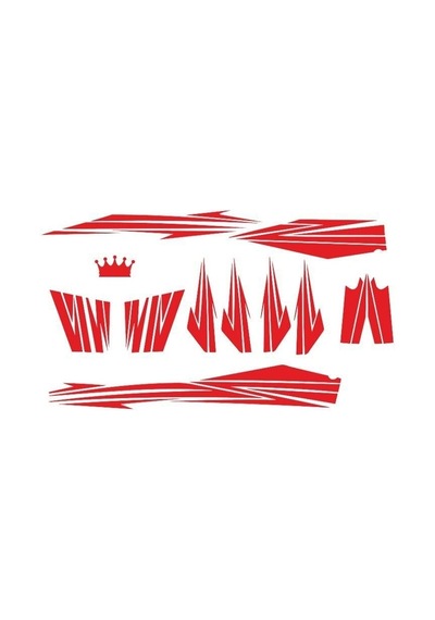 Kırmızı Cup Sticker Seti Standart