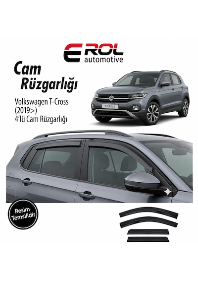 Volkswagen T-cross 2019 4'lü Suv Mugen Cam Rüzgarlığı