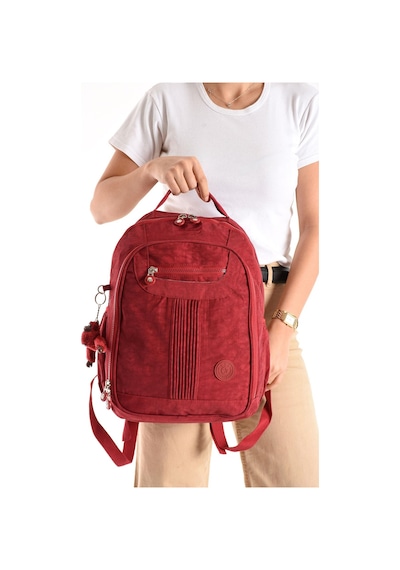 571 Collections Ultra Hafif Orta Boy Sırt Çantası Çok Cepli Kırmızı Model: 571-3p Kirmizi