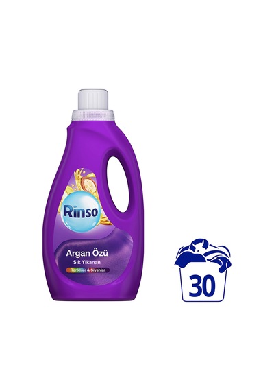 Rinso Sıvı Çamaşır Deterjanı Komple Bakım Serisi Argan Özü Renkliler Ve Siyahlar Için 1.5 L X1 Diğer