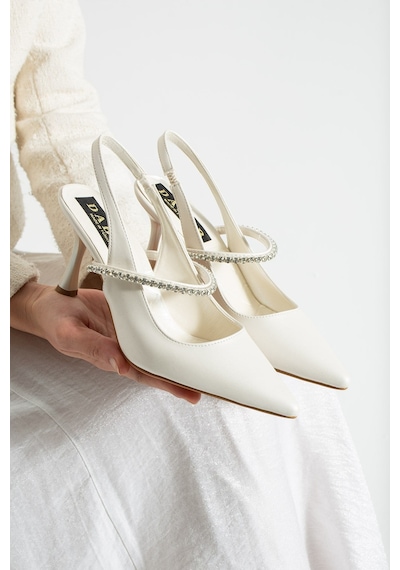 Dabab Shoes Vına Kadın Sivri Burun 7 Cm İnce Topuklu Taş Detaylı Bilekten Bantlı Klasik Abiye Ayakkabı Ekru Dabab Shoes Vına Kadın Sivri Burun 7 Cm İnce Topuklu Taş Detaylı Bilekten Bantlı Klasik Abiye Ayakkabı Ekru