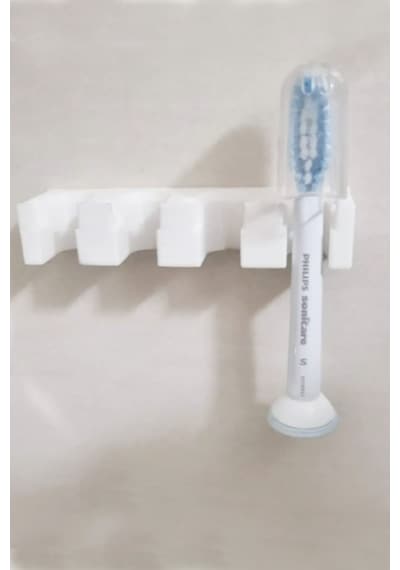 Diş Fırçalığı 4'lü Diş Fırçası Tutucu,oral-b,ipana 8 Cm Beyaz