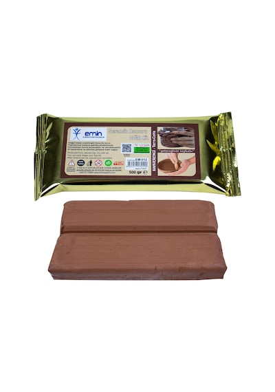 500 Gr. Kil Hamuru. Kahverengi. Seramik. Modelleme Çamuru. Doğal