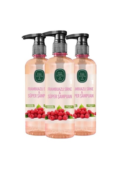 Eyüp Sabri Tuncer Frambuazlı Sirke & Süper Şampuan 3 X 500 Ml Tüm Saçlar 00800961