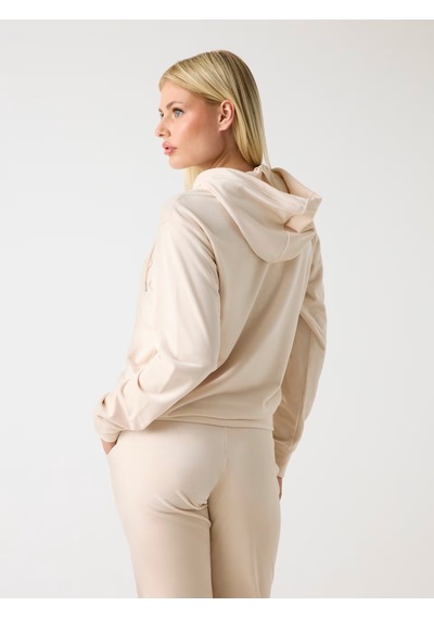 Guess Yapay Elmas Taşlı Logolu Kadın Sweatshirt V4rq25k0232 Bej