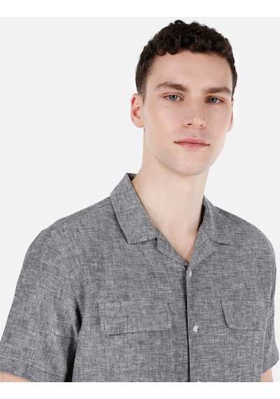 Colin's Colins Normal Kesim Shirt Yaka Gri Erkek Kısa Kol Gömlek Cl1068758 Cl1068758 Q1.v1 Dgr Koyu Gri