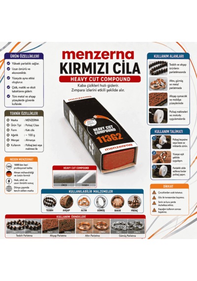 Menzerna 113 Gz Pomza Cila Kahverengi