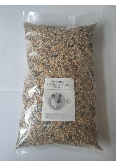 Goldmind Mix Kemirgen Yemi, Chinchilla, Hamster, Tavşan Ve Guinea Pig İçin 16 Çeşit Tahıl Karışımı 2 Kg