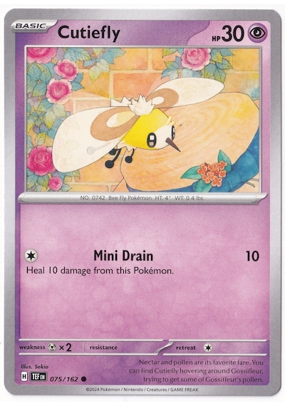 Cutiefly 075/162 - Temporal Forces - Pokemon Kartı Mint