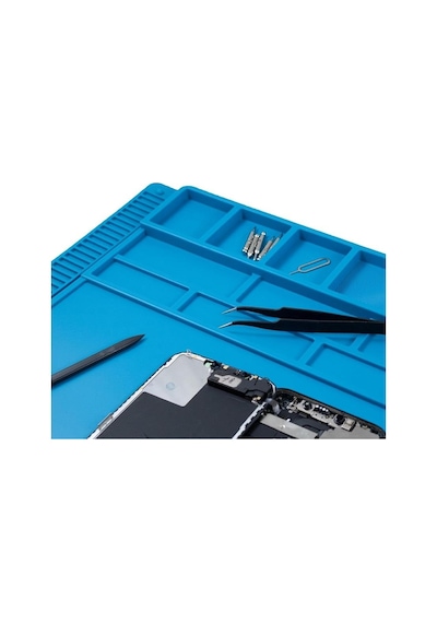 Silikon Çalışma Tamir Pedi S180 555x350mm Isıya Dayanıklı Manyetikli