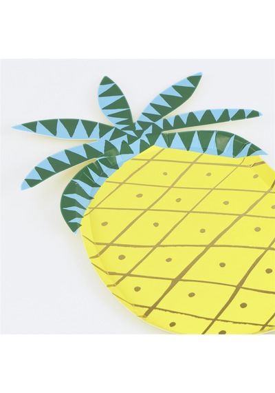 Meri Meri - Ananas Tabaklar - 8 Adet