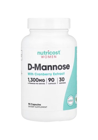 Nutricost Women D-mannose With Cranberry Extract 90 Capsules