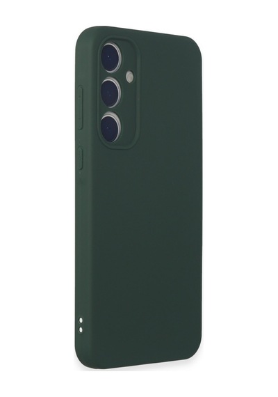 Samsung Galaxy  Uyumlu,  A35 5g Kılıf First Silikon - Koyu Yeşil