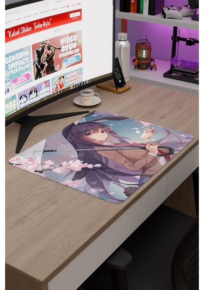 Bunny Girl Senpai Anime V4 - 48x40 Xl Gaming Kauçuk Kaymaz Taban Mouse Pad Fare Altlığı