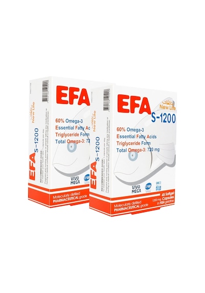 New Life Efa S-1200 Omega 3 Takviye Edici Gıda 45 Kapsül 2 Adet