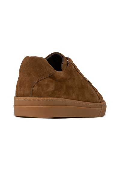 Deery Erkek Hakiki Süet Taba Renk Sneaker Ayakkabı - 02018mtbac02 Taba