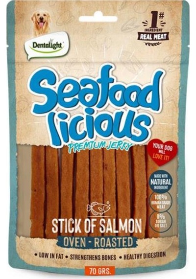 Dentalight Seafood Stick Somon Balıklı Köpek Ödül Çubuğu 70 Gr