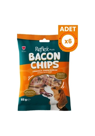 Reflex Plus Bacon Chips Çiğnemelik Jambon Dilimleri Köpek Ödül Maması 6 Adet 85 Gr Reflex Plus Bacon Chips Çiğnemelik Jambon Dilimleri Köpek Ödül Maması 6 Adet 85 Gr