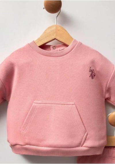 U.s. Polo 2li Takım Retro Pembe Bebe Pembe