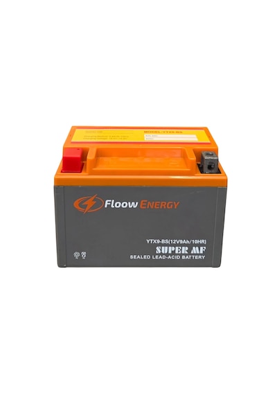 Floow Energy 12v 9ah Ytx9-bs Yatay Bakımsız Motosiklet Aküsü 2026 Üretim