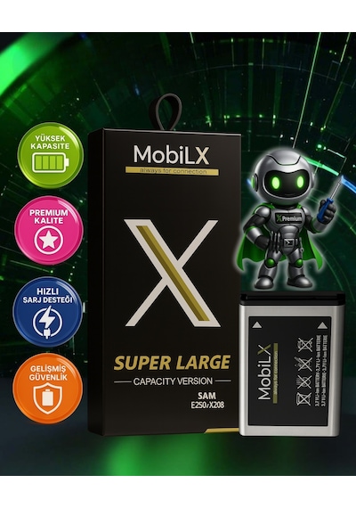 Xpremium Samsung X208 Uyumlu Batarya Pil Süper Yüksek Kalite 800 Mah Ab463446bu