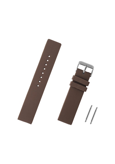 Saatse Kahverengi Silikon Saat Kordonu Kayış 12 MM
