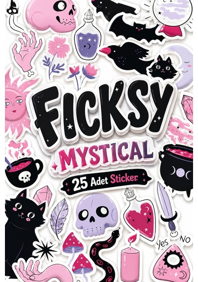 Mistik Sticker Seti - 25 Adet Etiket Çıkartma Diğer