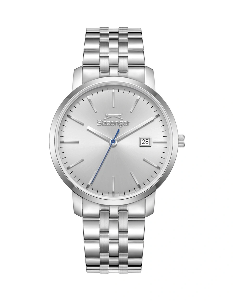 Slazenger Sl.09.2529.1.03 Takvimli 10 Atm Suya Dayanıklı Çelik Kasa Metal Renk Erkek Kol Saati Metal