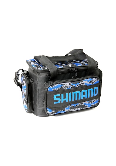 Shimano Baskılı Helper Bag Balıkçı Çantası - Blue Camo