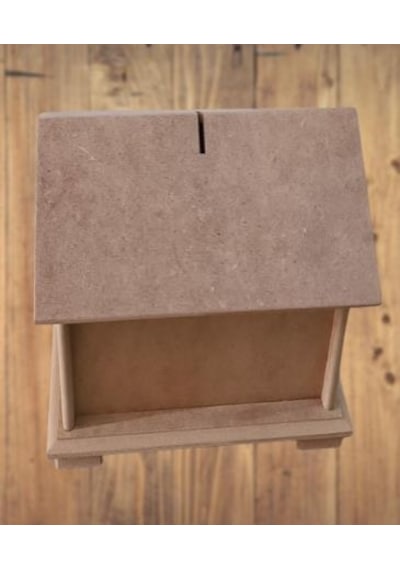 Hobi Adn Dekoratif Bahşiş Kutusu Kumbara Ahşap Mdf Ham Cnc Kesim Model El Yapım