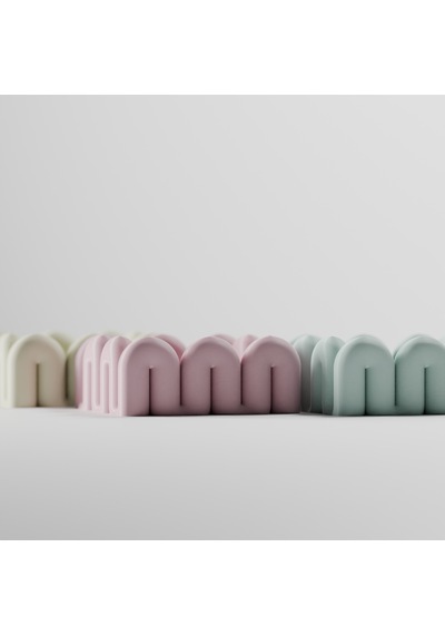 Arch Tray Kemer Formlu Dekoratif Mini Tepsi Buzul Yeşili