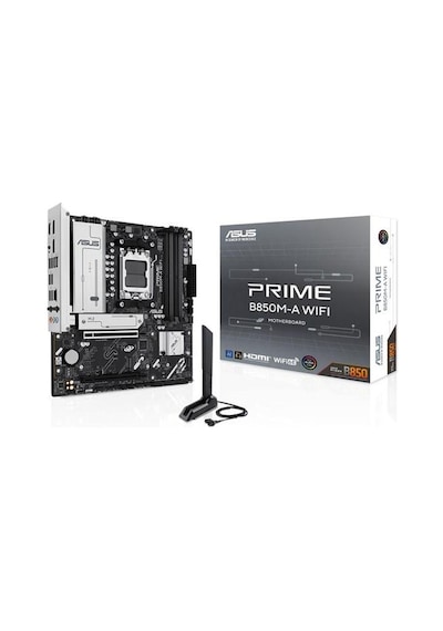 Asus Prıme B850m-a Wıfı6e Ddr5 Hdmı-dp Typec Pcıe 5.0 Am5 Matx