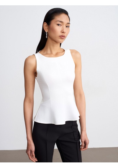 Dilvin 50544 Korse Peplum Bluz-açık Taş