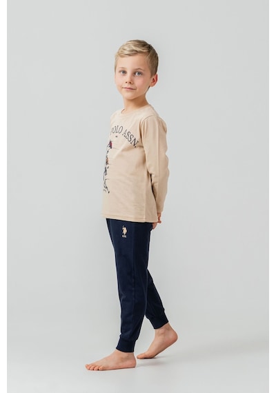 U.S. Polo Assn. Erkek Çocuk Pijama Takımı Baskılı Krem Uzun Kol Pijama Takımı Us2637-c-v1 Us2637-c-v1 U.S. Polo Assn. Erkek Çocuk Pijama Takımı Baskılı Krem Uzun Kol Pijama Takımı Us2637-c-v1 Us2637-c-v1