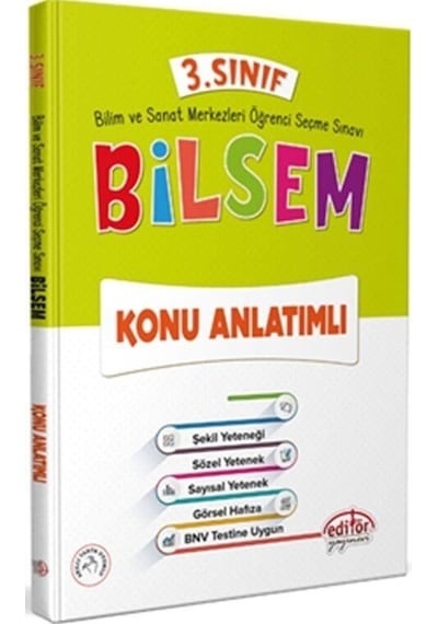 3. Sınıf Bilsem Konu Anlatımlı Editör Yayınları