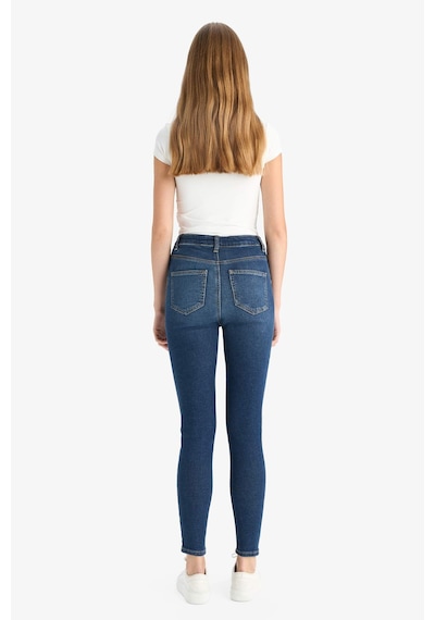 Defacto Skinny Fit Yüksek Bel Bilek Boy Jean Pantolon F2964ax25wnnm34 Mavi