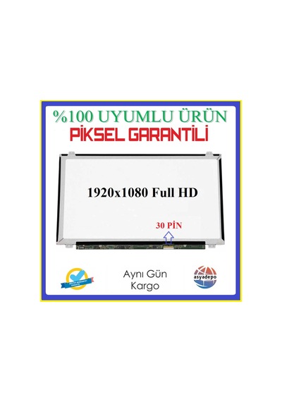 Asus Uyumlu K556Uq-Xx557T , K556Uq-Xx559T Ekran 15.6 30 Pin Full Hd 1080
