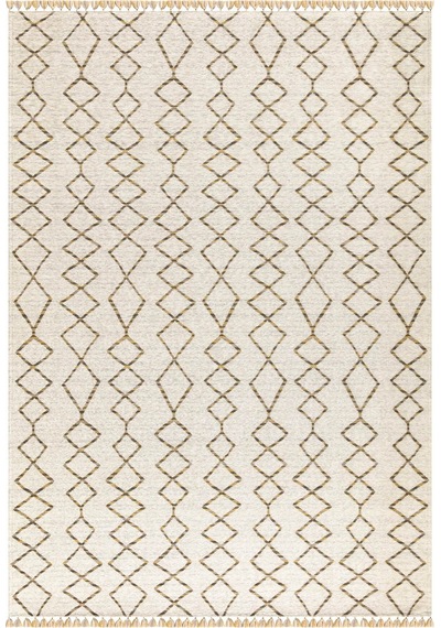 Sarı Renkli Kaymaz Tabanlı Leke Tutmaz Kilim-569