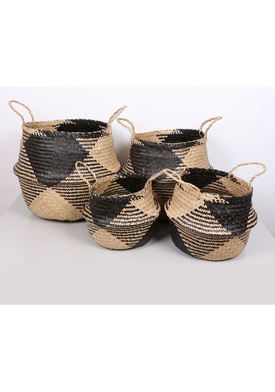 Abanoz 35x30 Cm. L Deniz Sazı Katlanabilir Sepet Mix