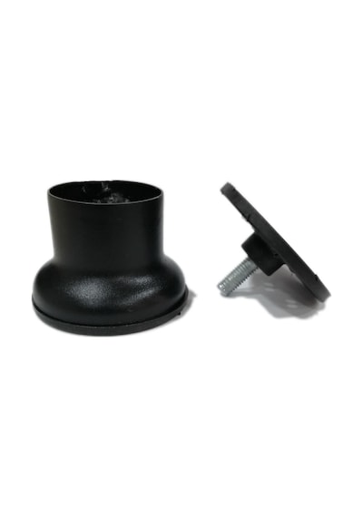 Ayarlı Siyah Metal Baza Ayağı 5-7 Cm 42 Mm - 4 Lü Takım Siyah Diğer