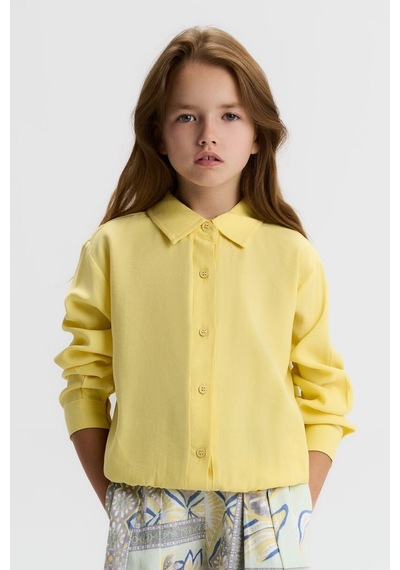 Xo Kids Kız Çocuk Gömlek 8-14 Yaş 31314 Sarı