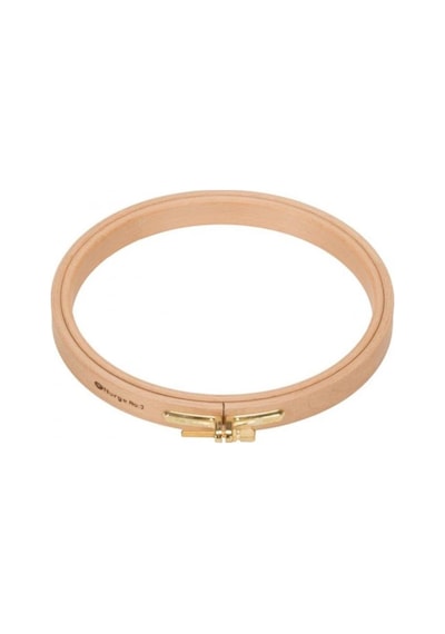 Nurge 8mm Vidalı Ağaç Kasnak - No:5 Nakış Kasnağı - 220mm - 8mm