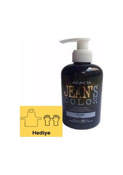Jeans Color Mor Balyaj Şaç Boyası + Boya Önlüğü Ve Eldiveni Hediye