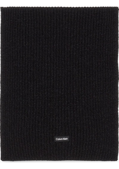 Calvin Klein Daddy Wool Knıt Scar Erkek Siyah Atkı