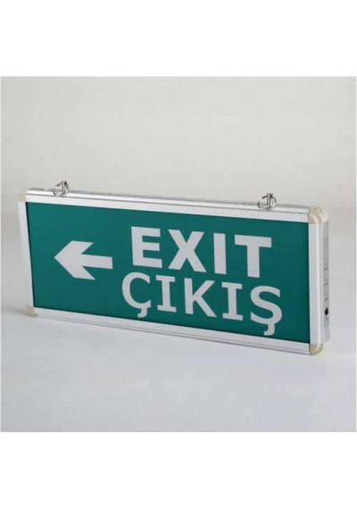 Cata Ct-9166 Sağ+Sol Exit Çıkış Levhası Şarjlı Ledli