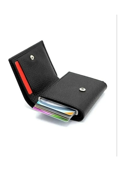 Ozka Leather Collection Mekanizmalı Kartlık Cüzdan Portföy Sıyah